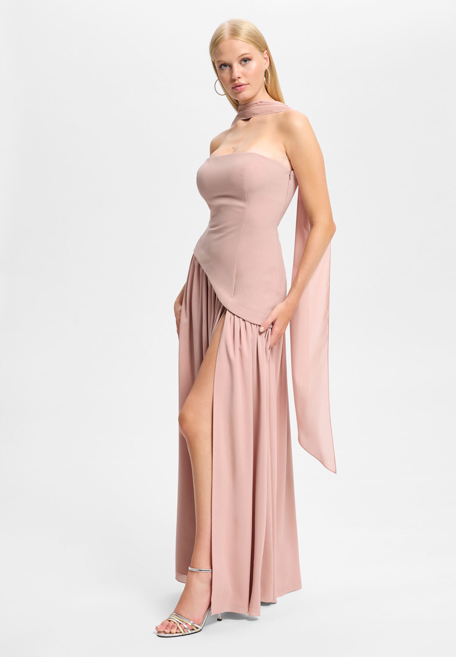Corsagenkleid mit Beinschlitz