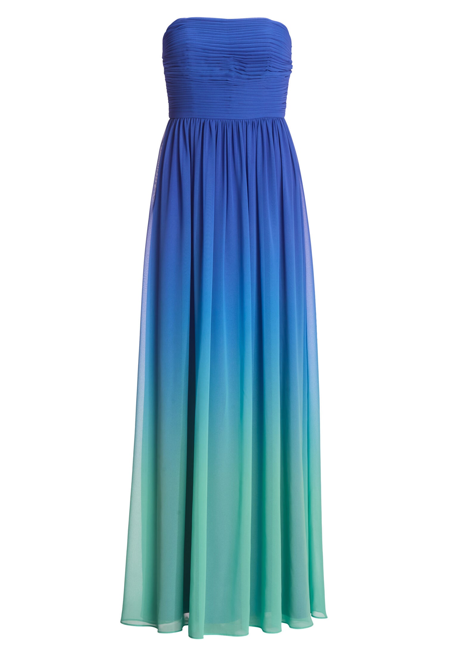 Abendkleid mit Chiffonrock im Ombré-Look