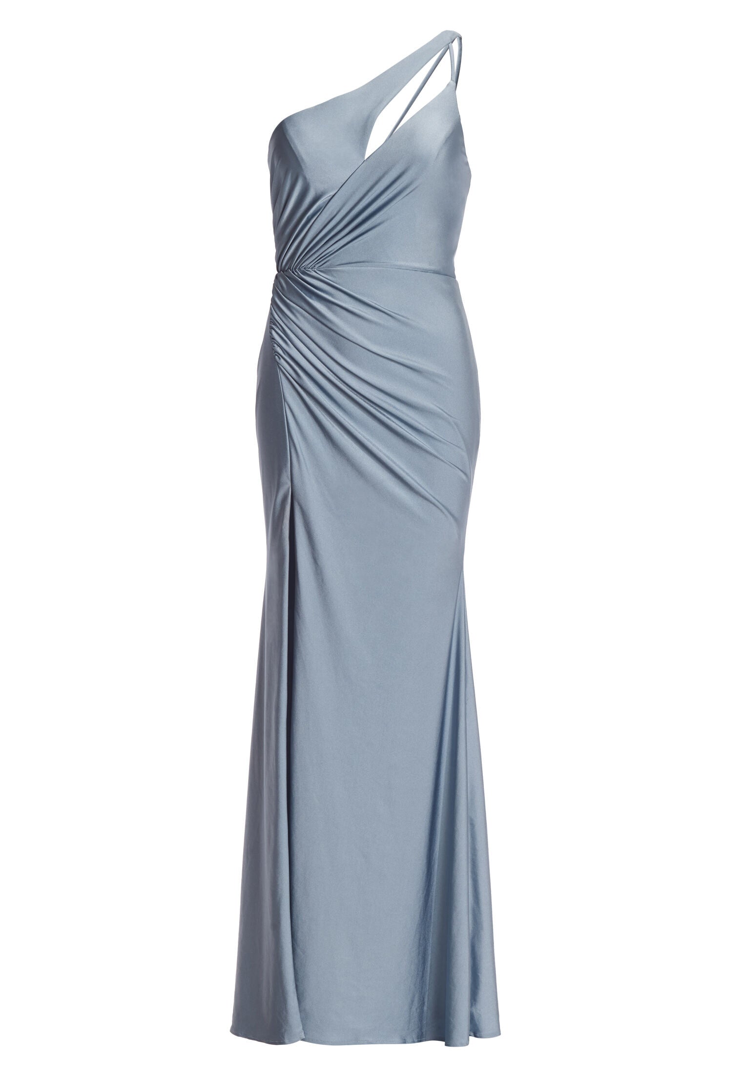 One-Shoulder-Kleid mit Cut-Out und Beinschlitz