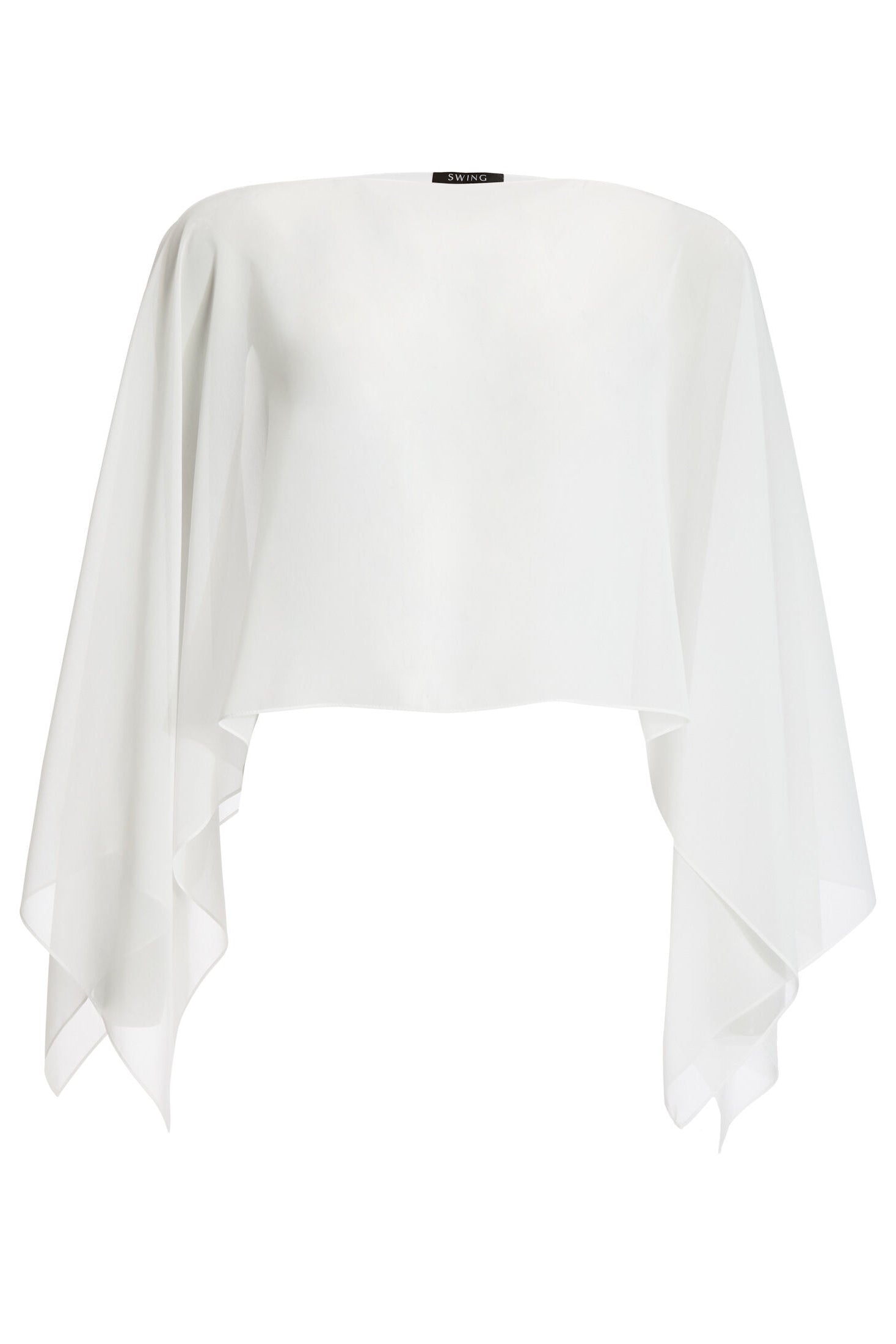 Schlupf-Stola aus Chiffon mit Ärmelschlitzen