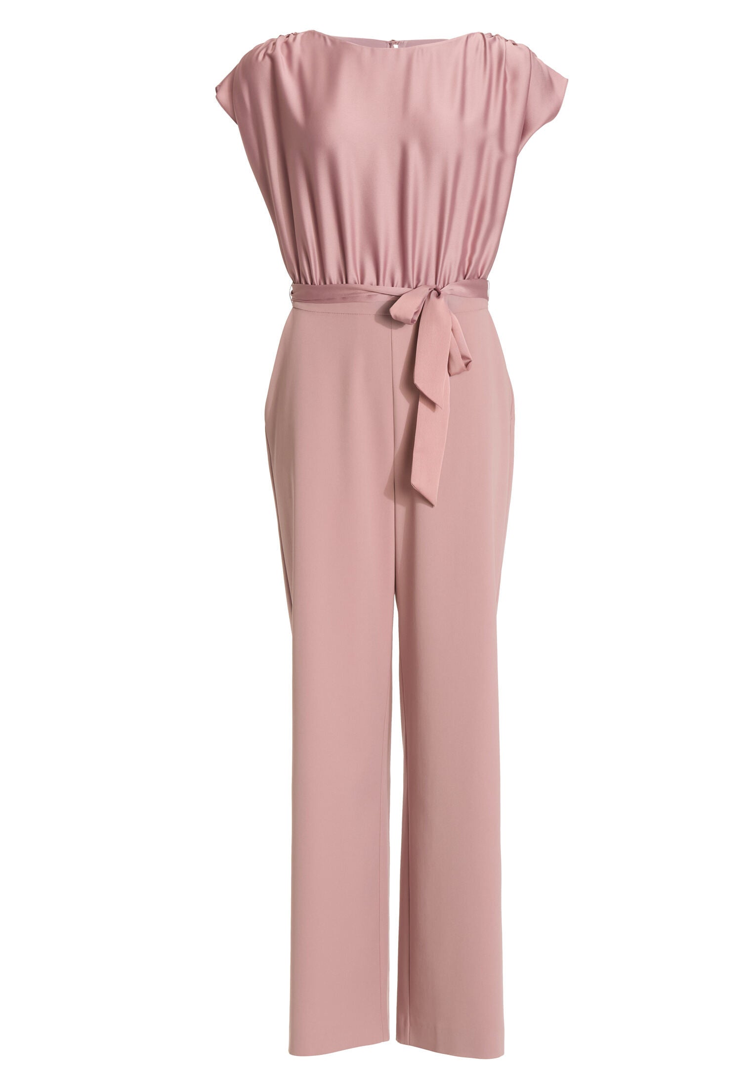 Jumpsuit aus Material-Mix