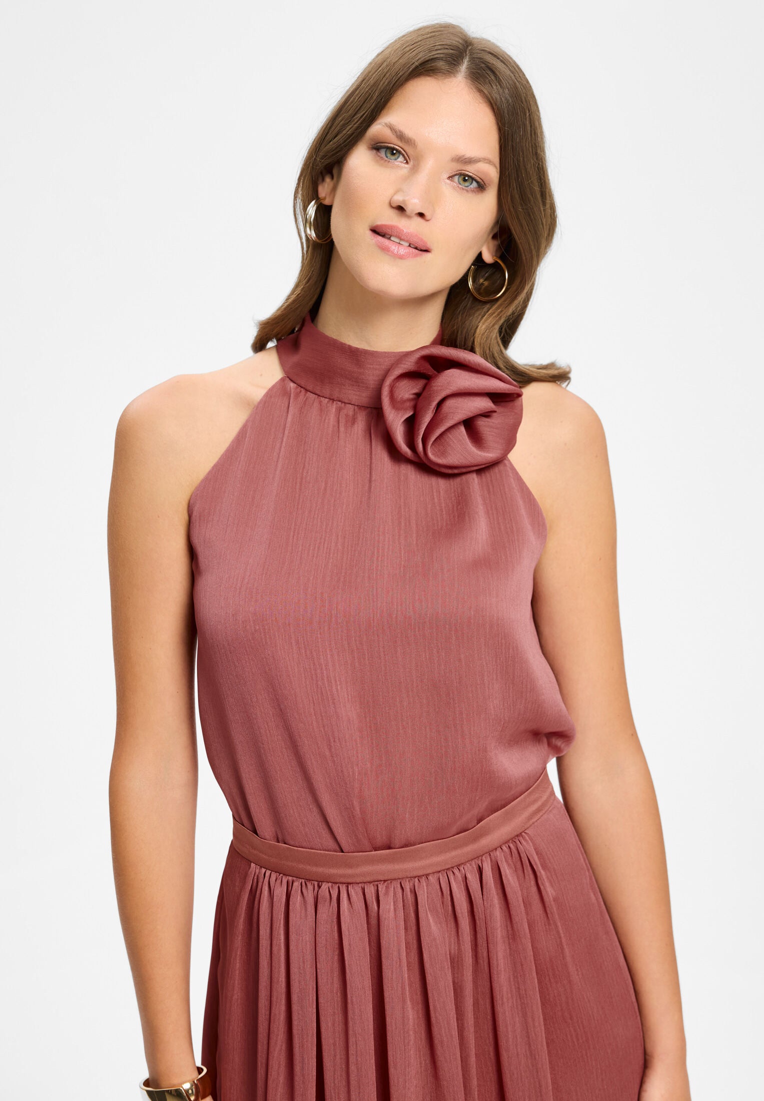 Rock aus Crinkle Chiffon