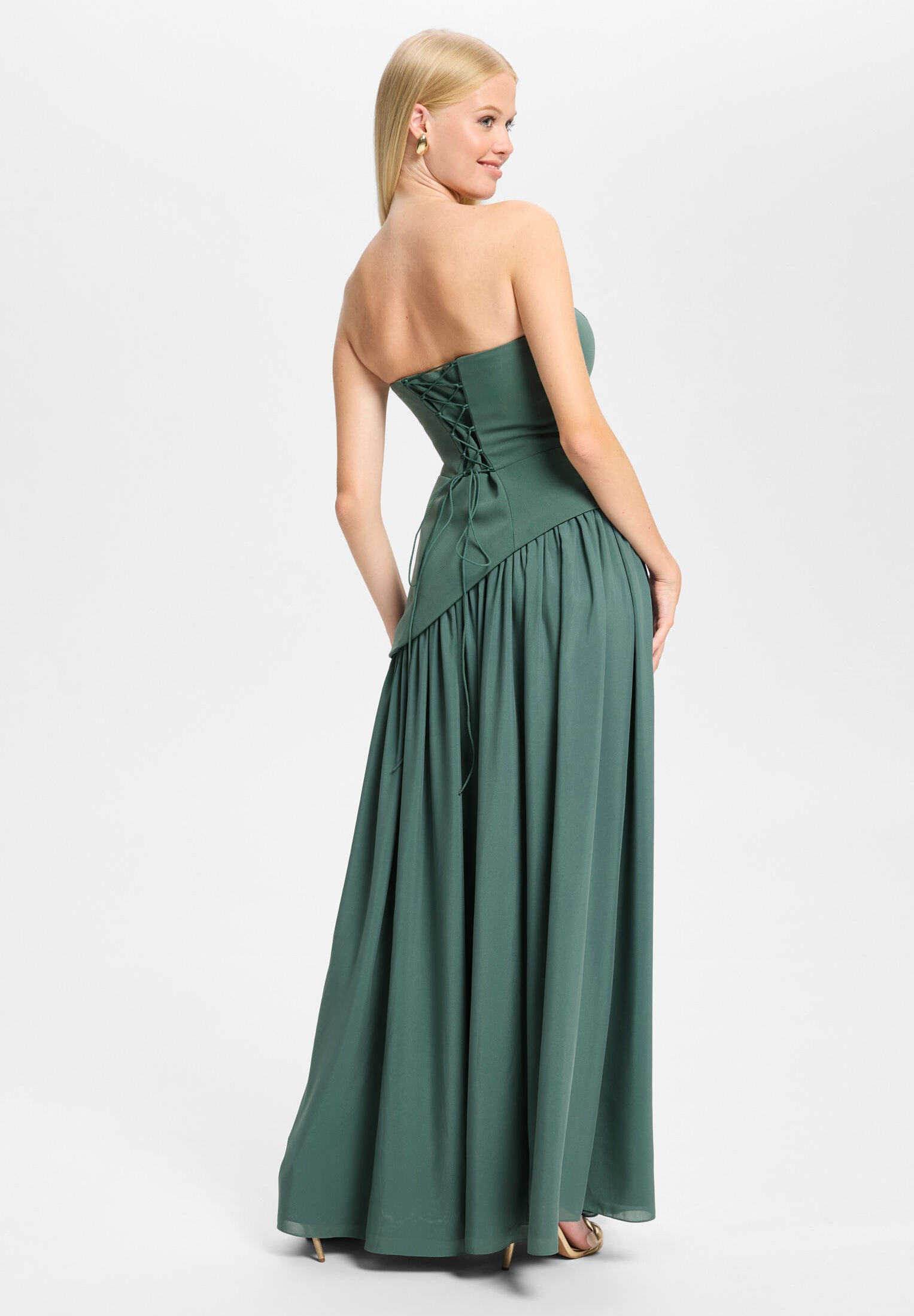 Corsagenkleid mit Beinschlitz
