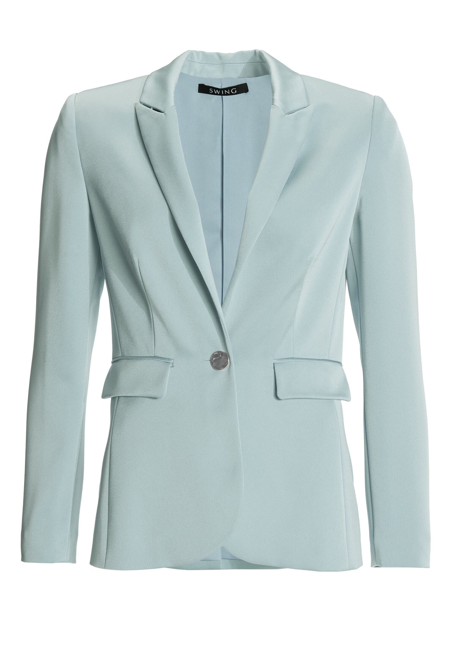 Einknopf-Blazer aus Satin