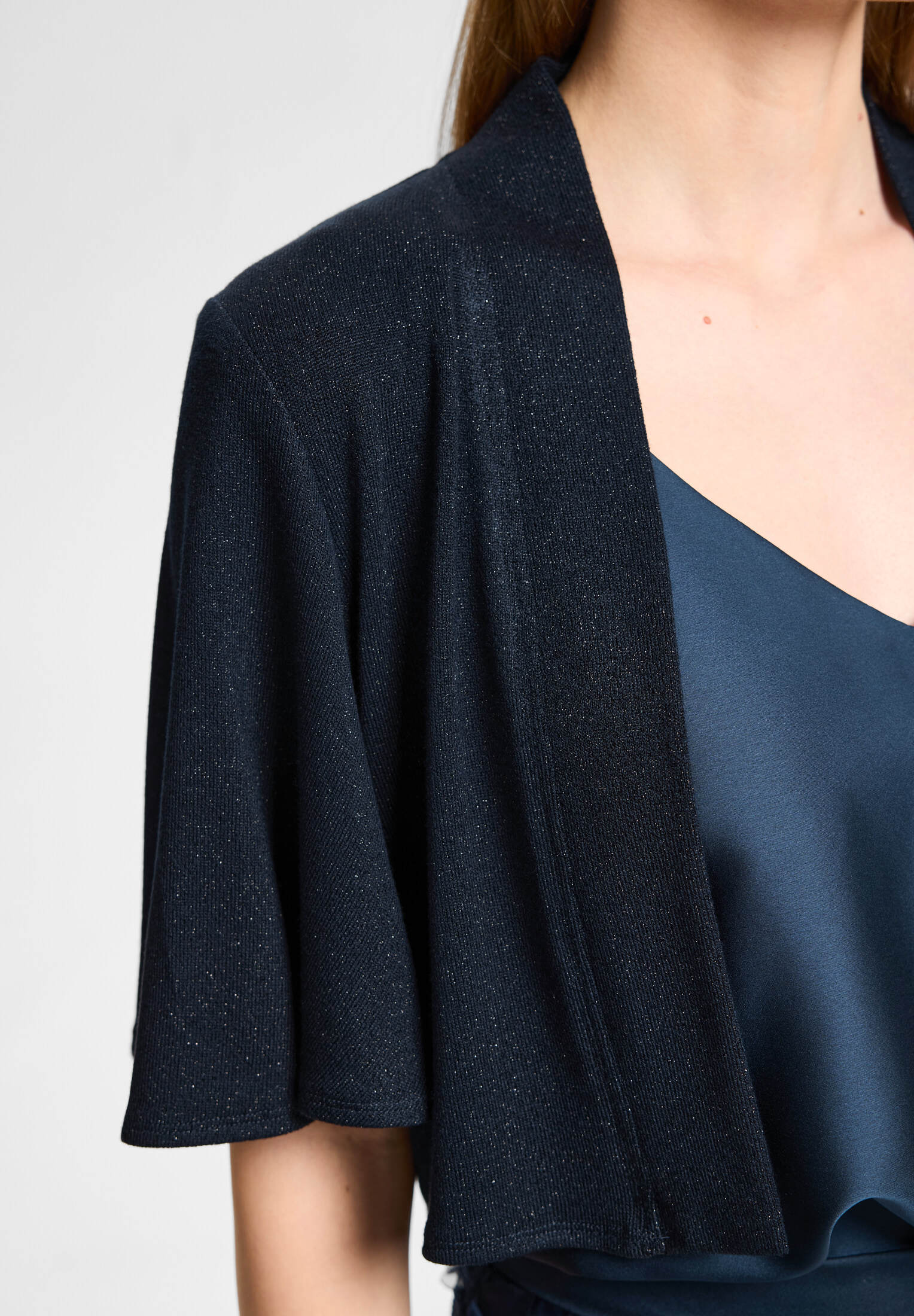 Jersey Bolero mit weiten Ärmeln