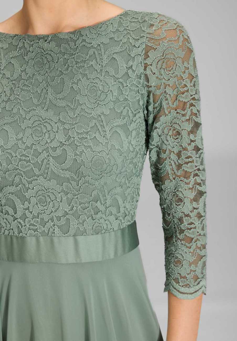 Midikleid mit fließendem Chiffon-Rock