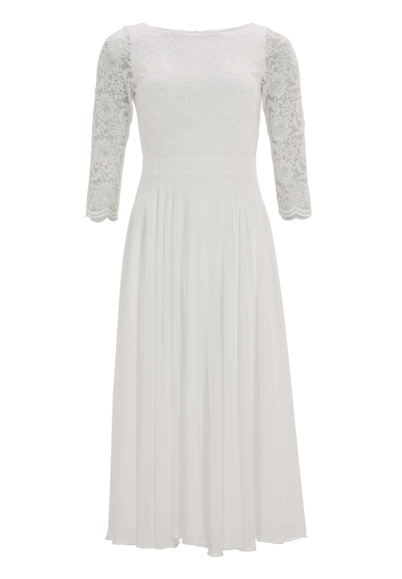 Midikleid mit fließendem Chiffon-Rock