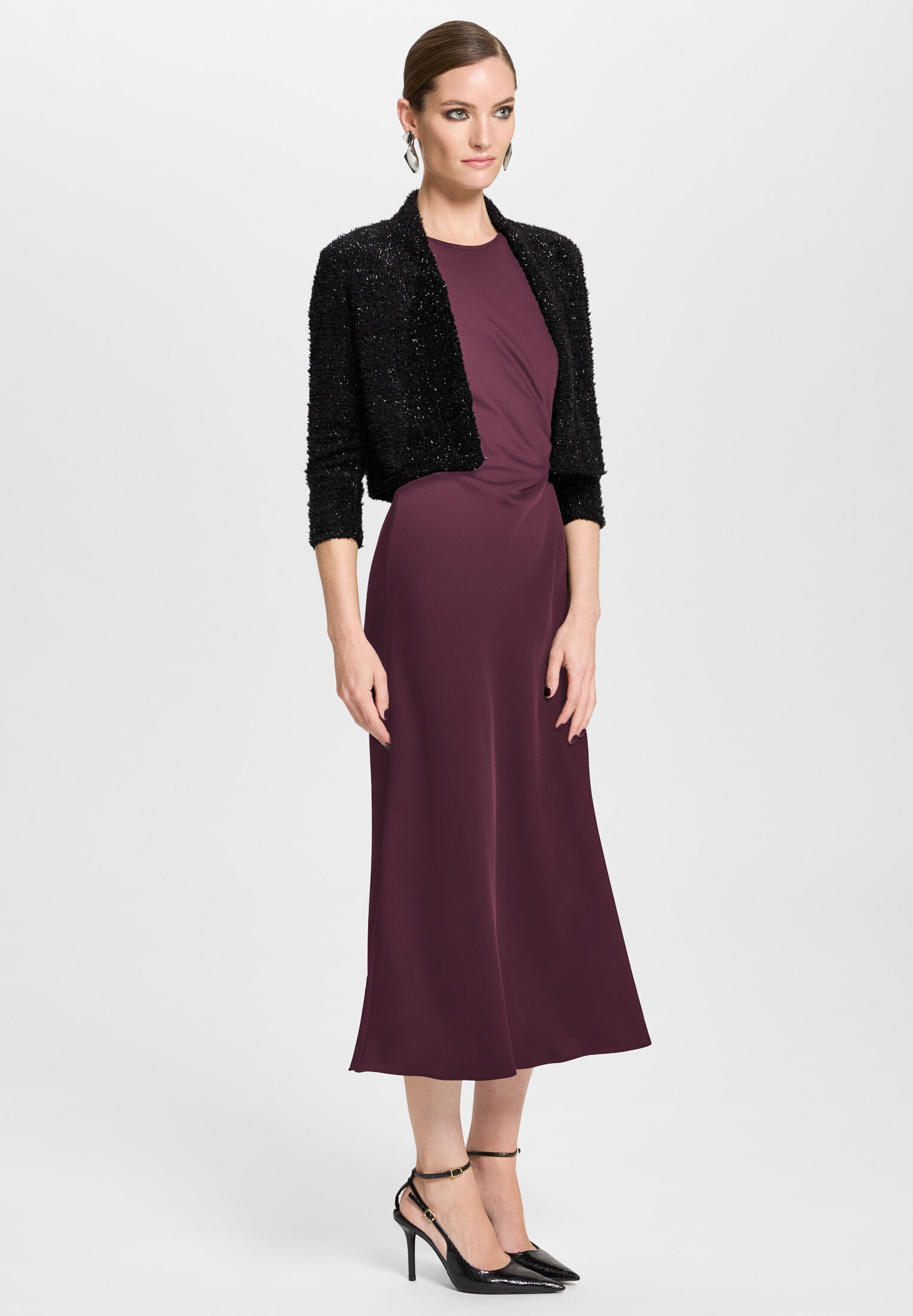 Bolero Jacke in Chenille Optik