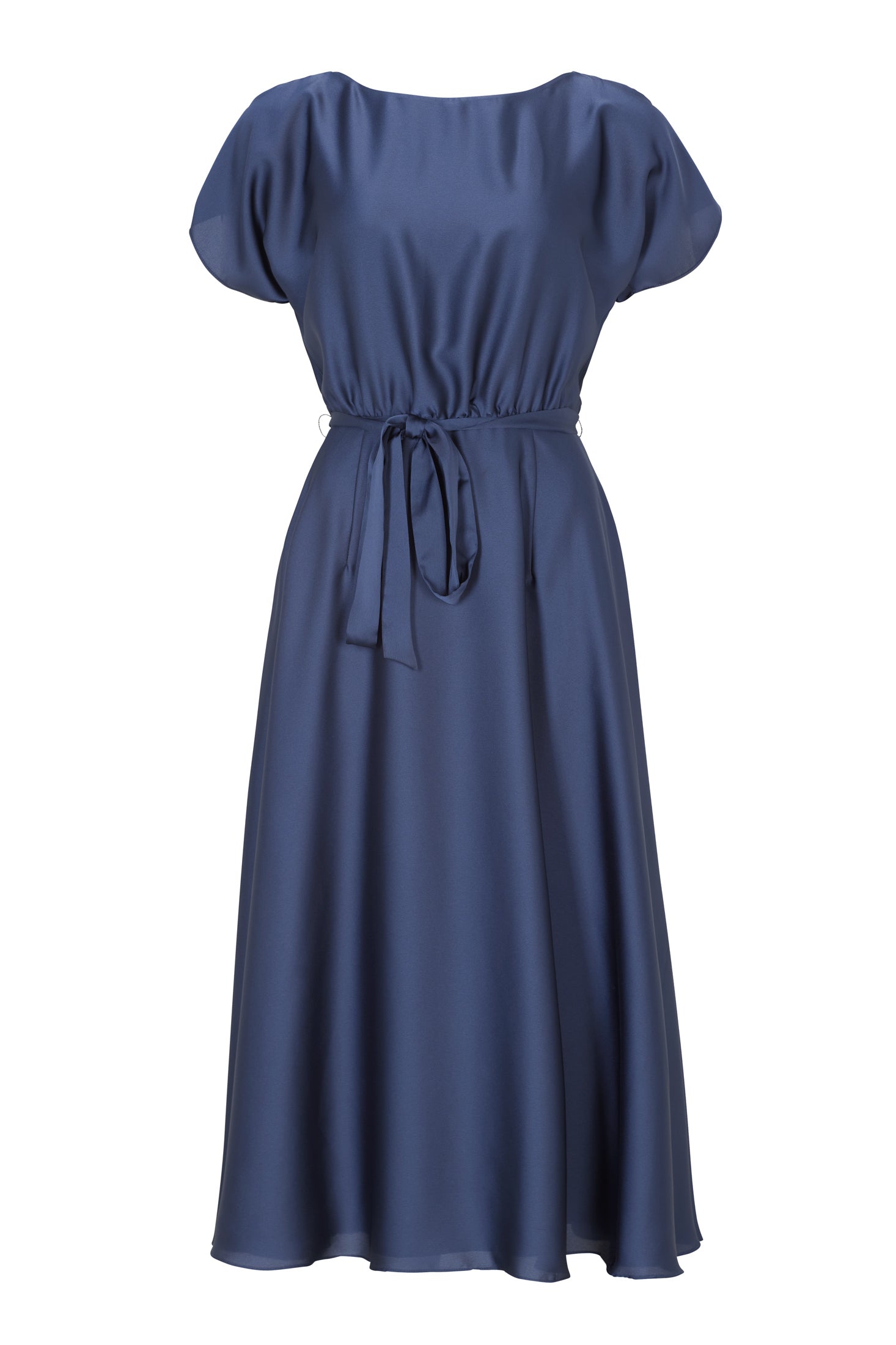 Midikleid aus feinem Satinchiffon