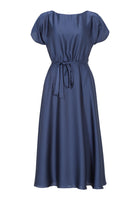 Midikleid aus feinem Satinchiffon