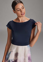 Midikleid mit Aquarell-Print