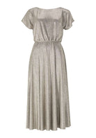 Midikleid aus schimmerndem Jersey