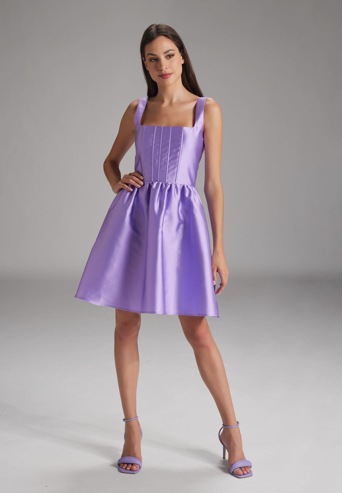 Cocktailkleid mit Stäbchencorsage fashion lilac