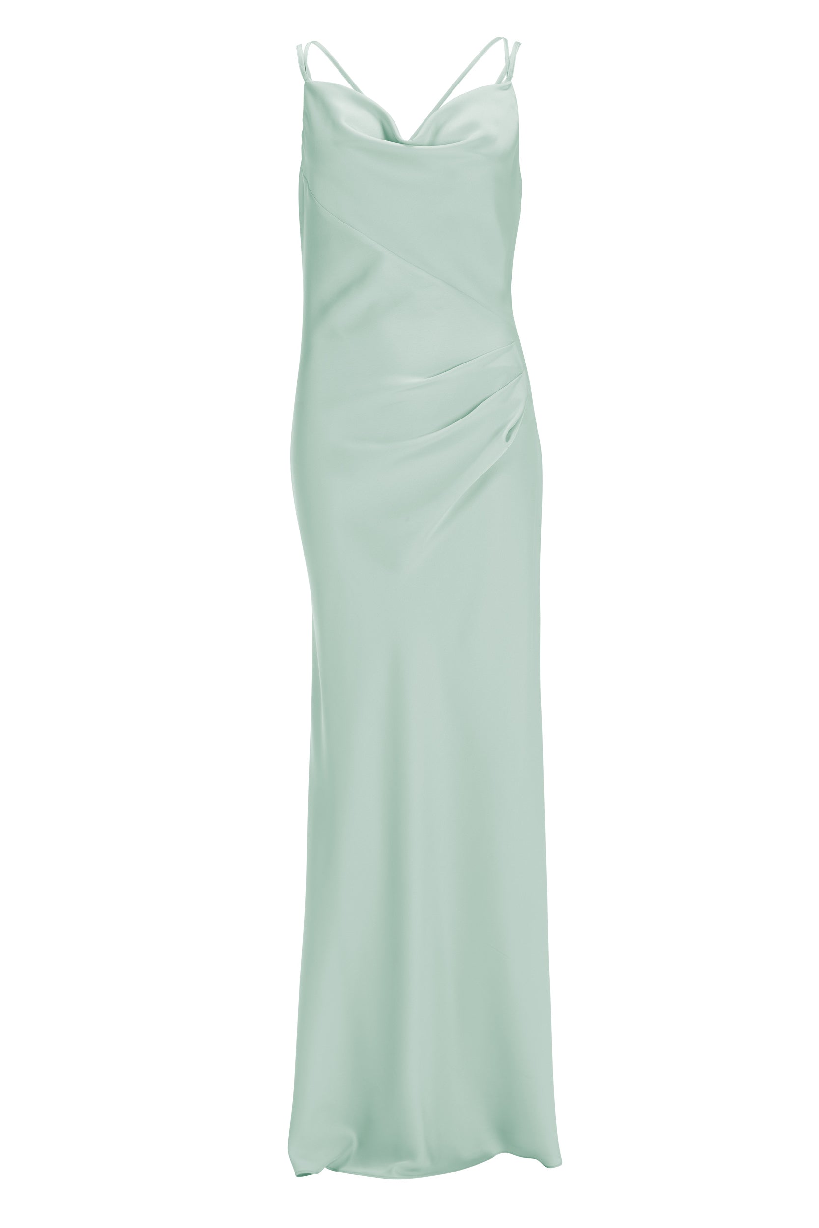 Slip-Dress aus nachhaltigem Satinchiffon