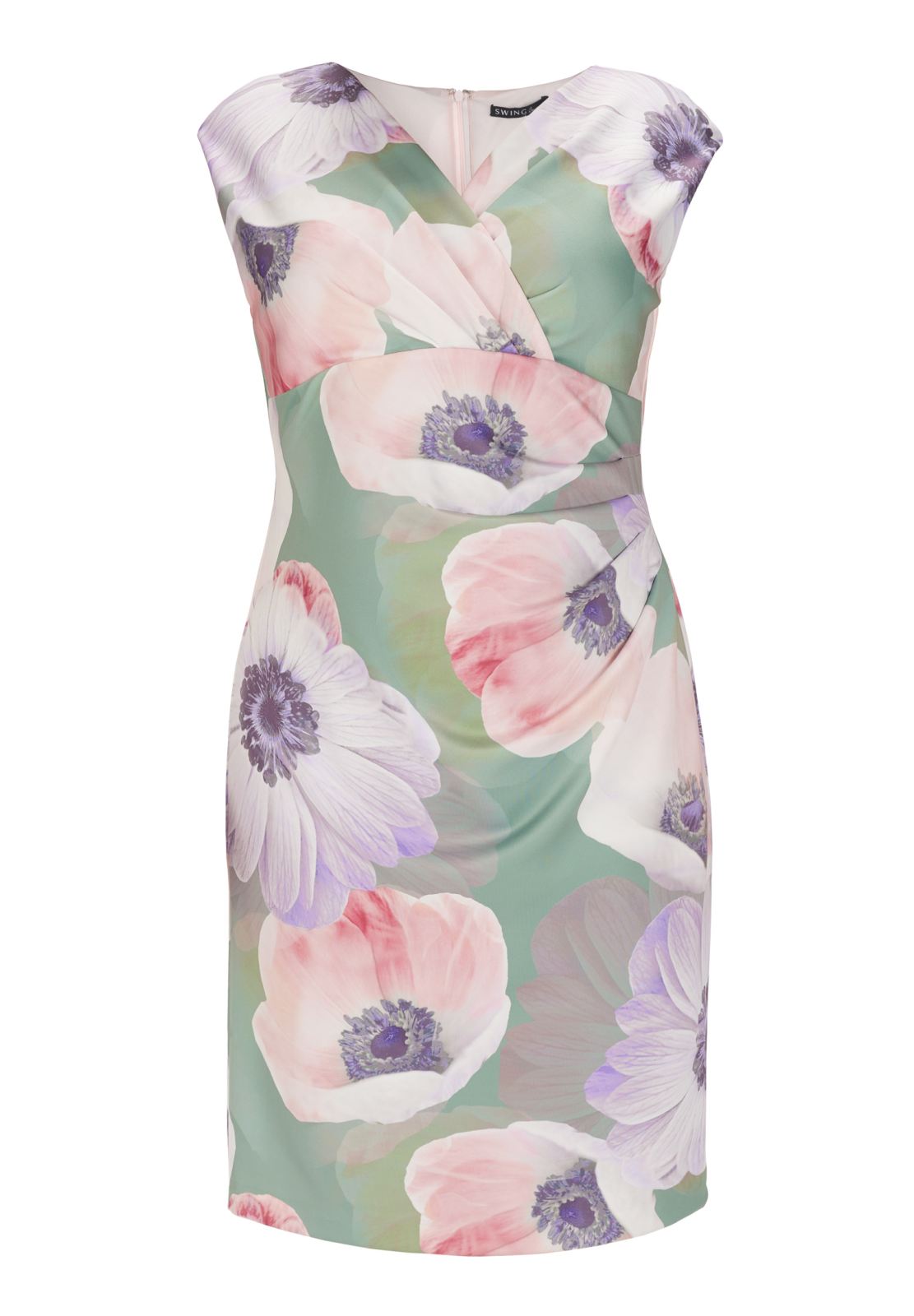 Scuba-Kleid mit Blumenprint