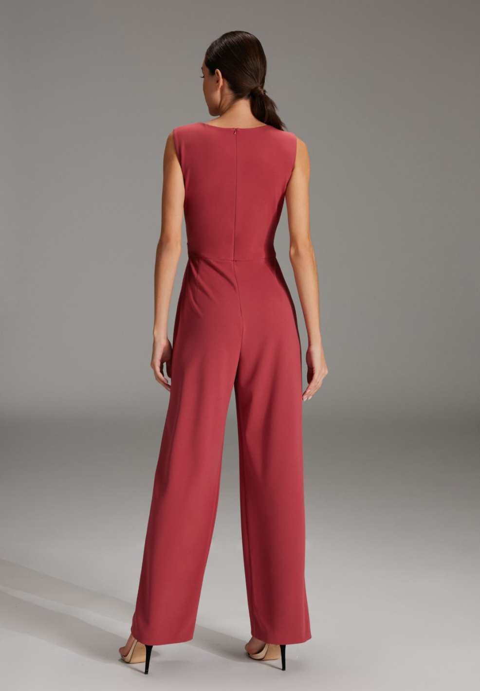 Jumpsuit aus Jersey Crêpe mit Drapierung