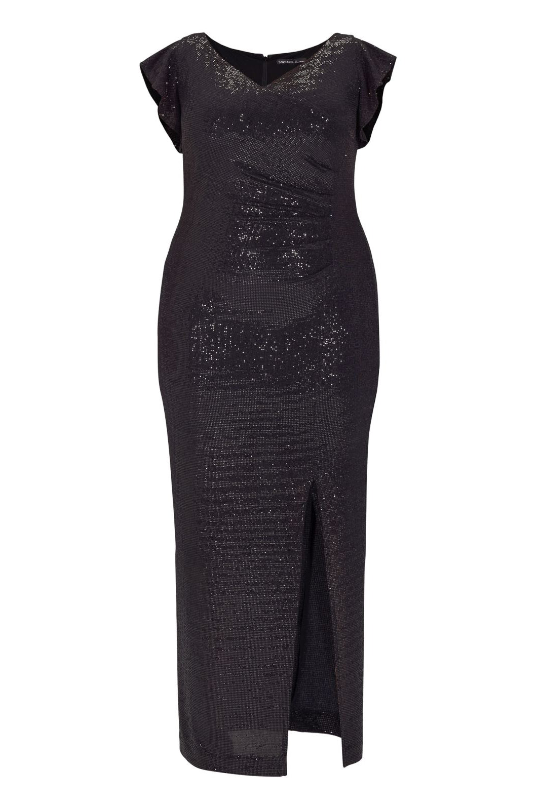 Abendkleid aus glitzerndem Jersey