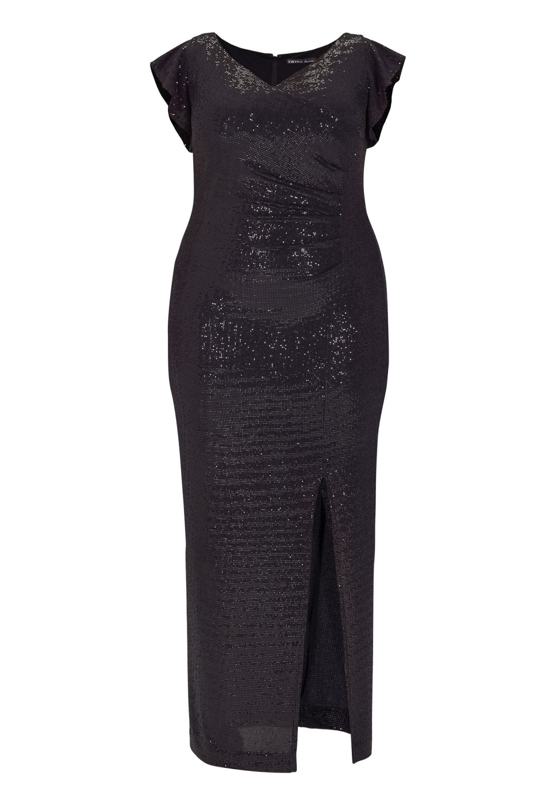 Abendkleid aus glitzerndem Jersey