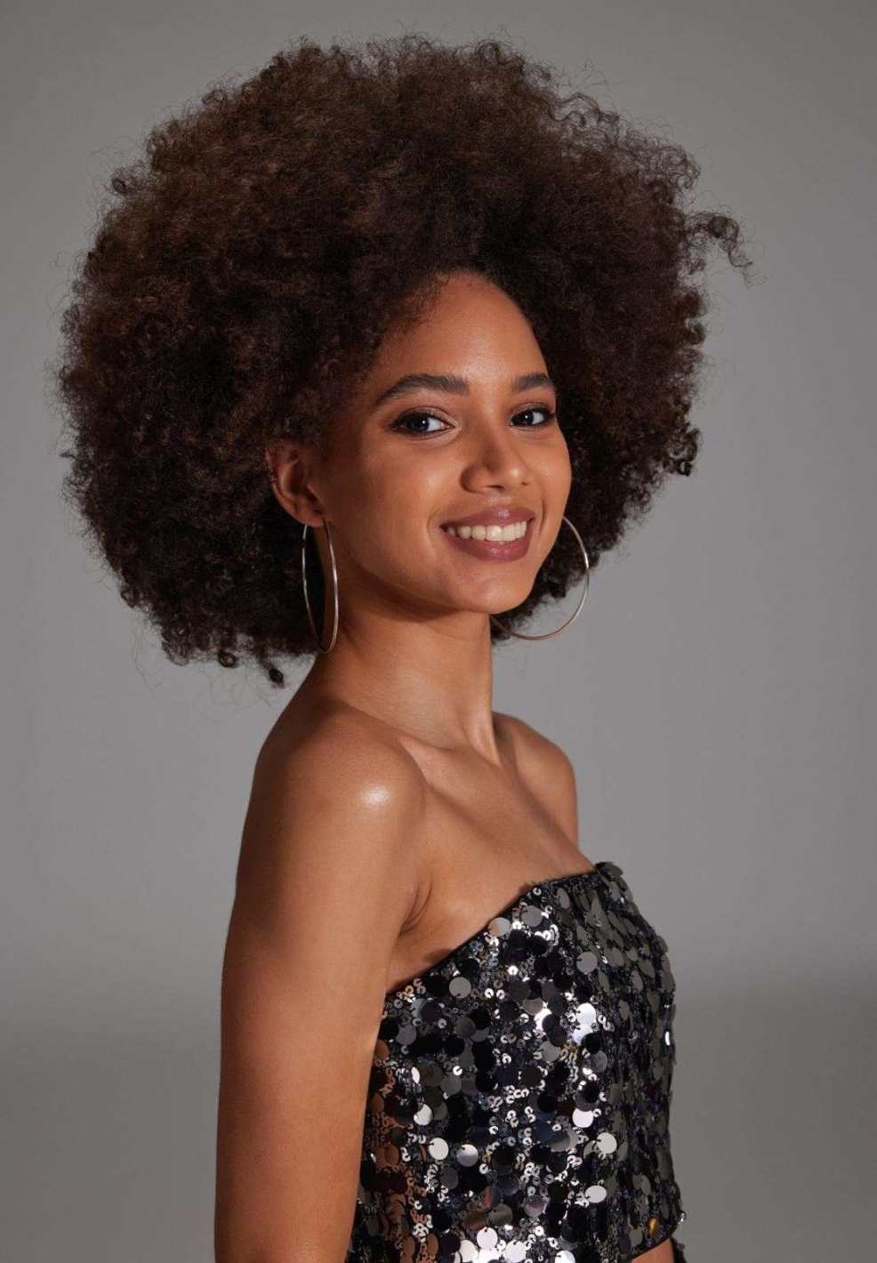 Bralette Oberteil mit großen Pailletten