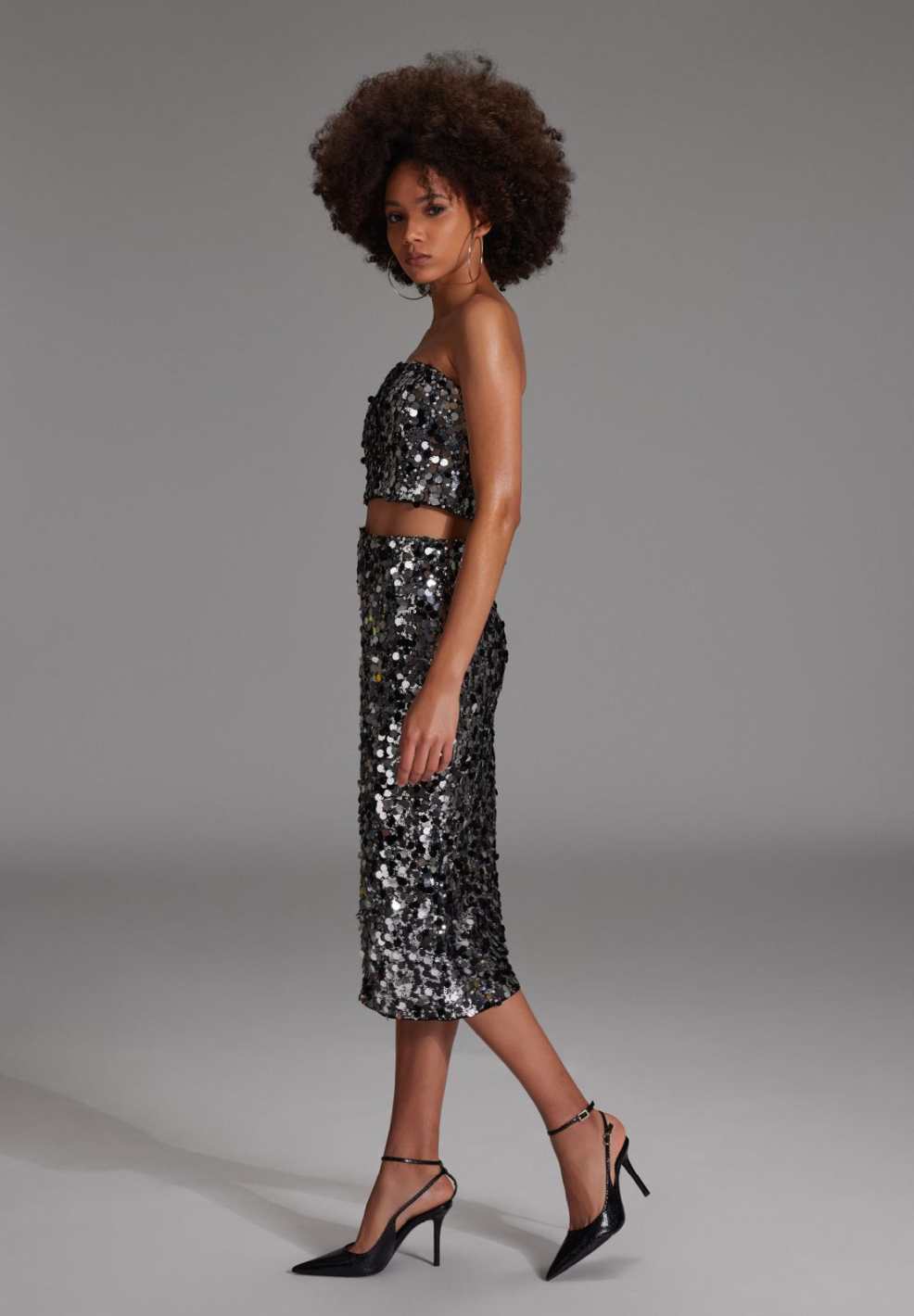 Bralette Oberteil mit großen Pailletten