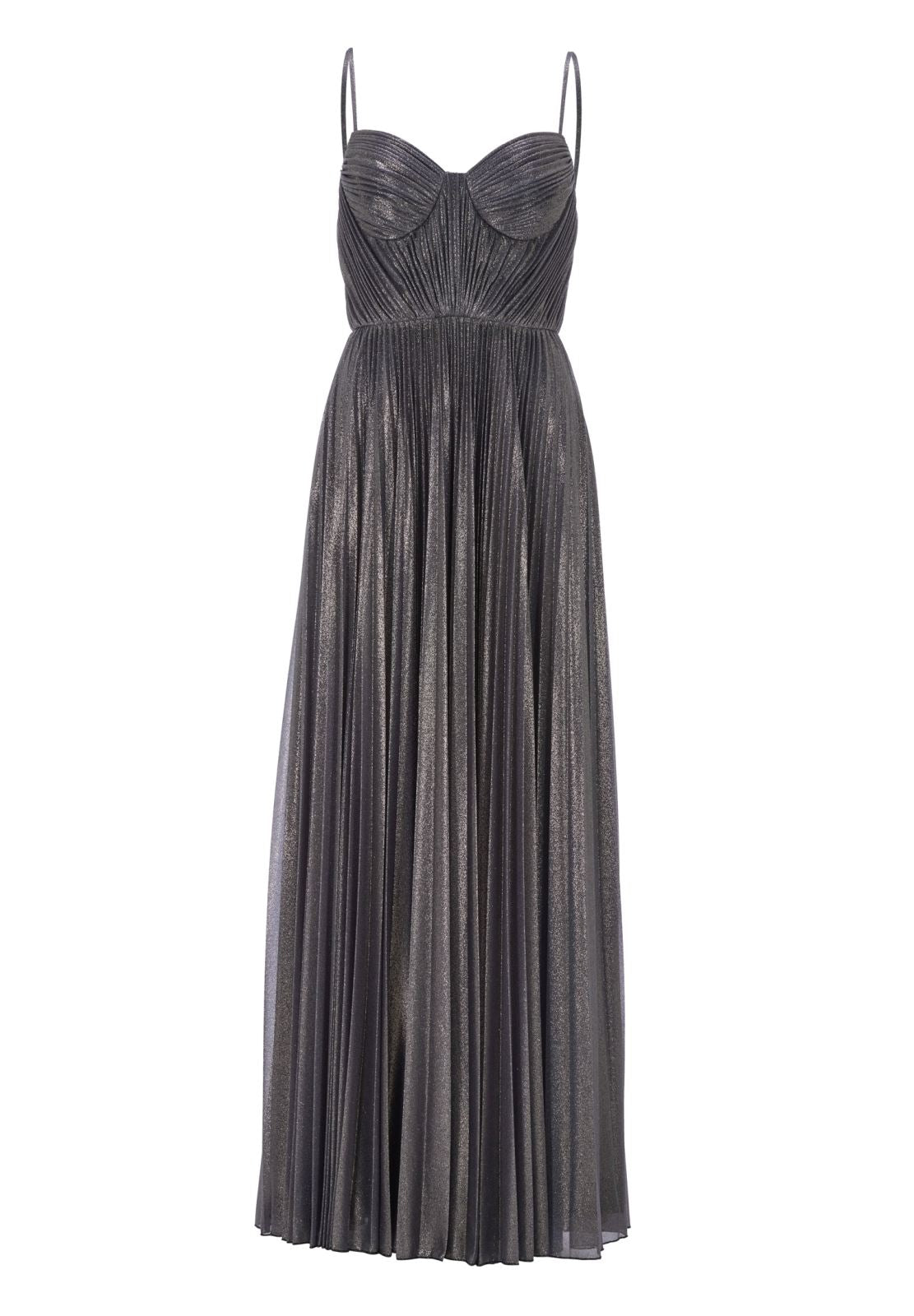 Schimmerndes Plisseekleid