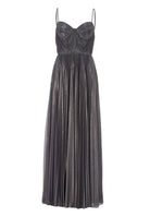 Schimmerndes Plisseekleid