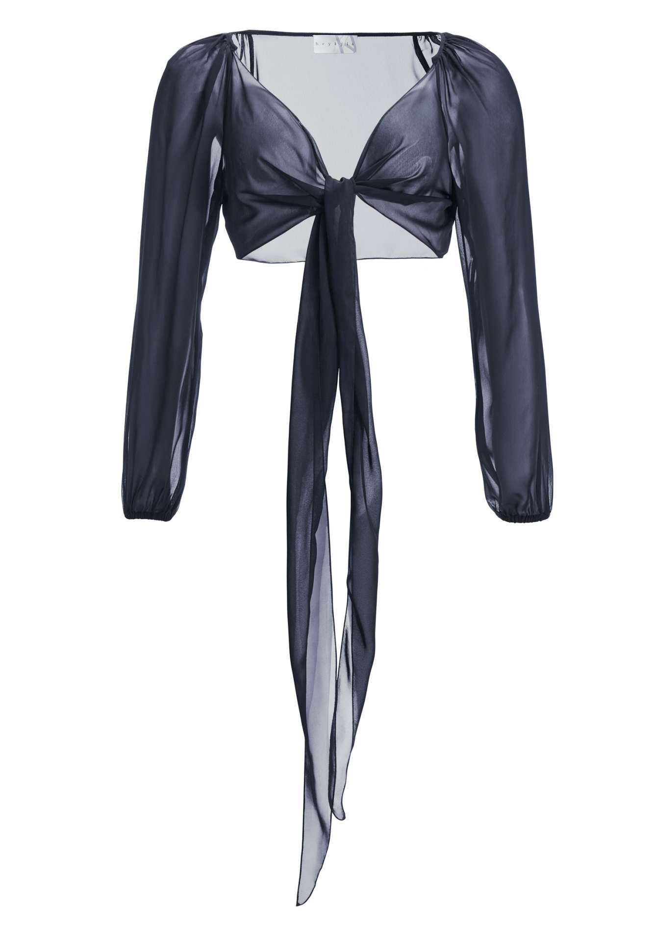 Wickelbolero mit langen Ärmeln