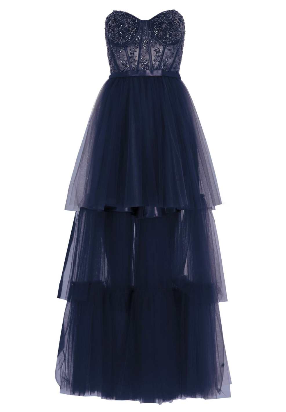 Vokuhila-Kleid mit Corsagentop