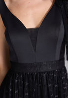 Transparentes Abendkleid aus Tüll