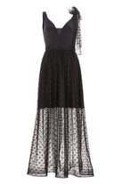 Transparentes Abendkleid aus Tüll