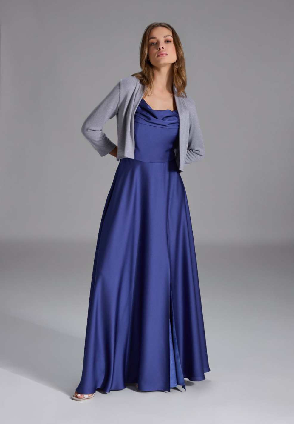 Weiches Bolero-Jäckchen silver