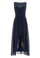 Abendkleid aus Chiffon mit Vokuhila Saum