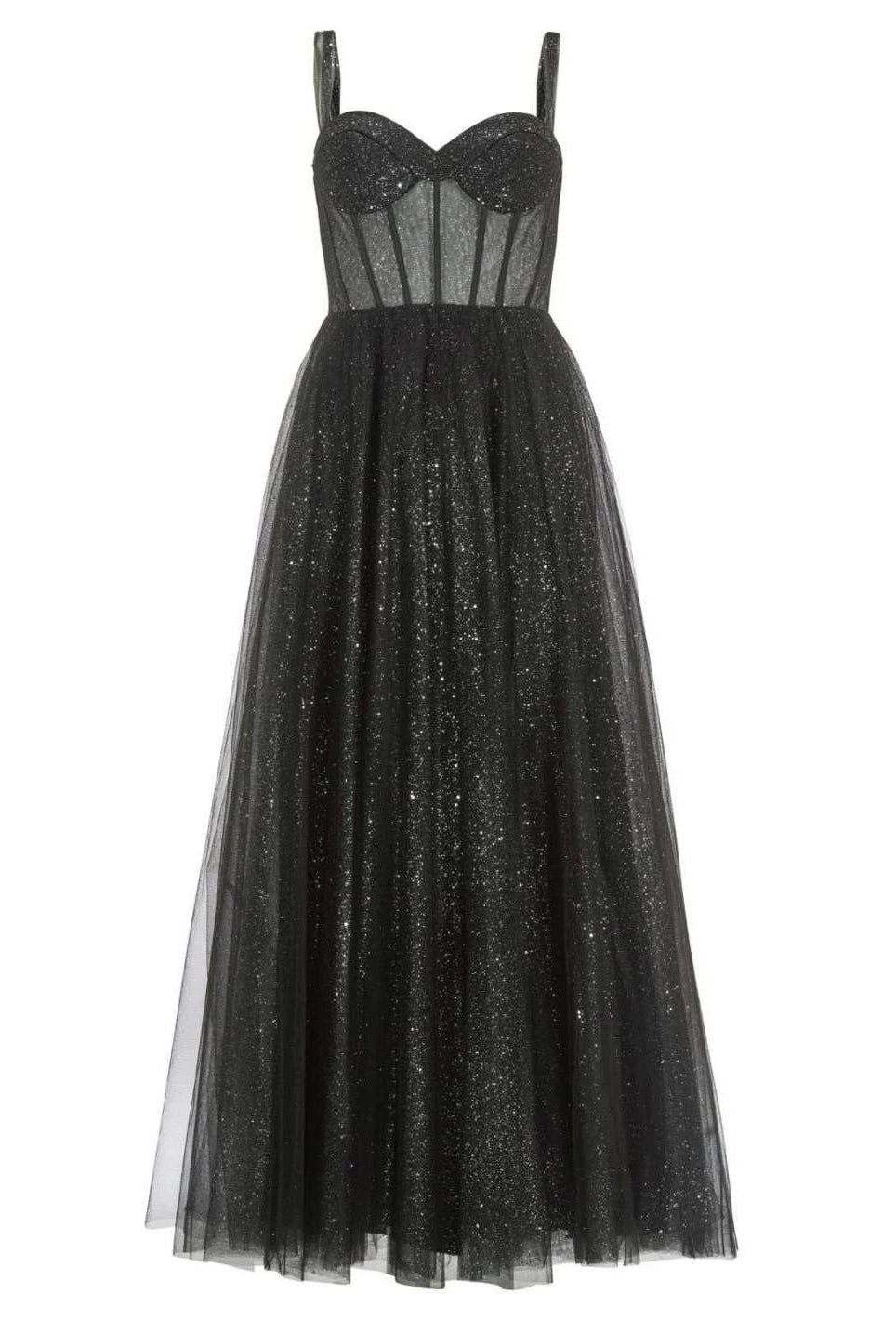 Tüllrobe mit Schimmereffekt