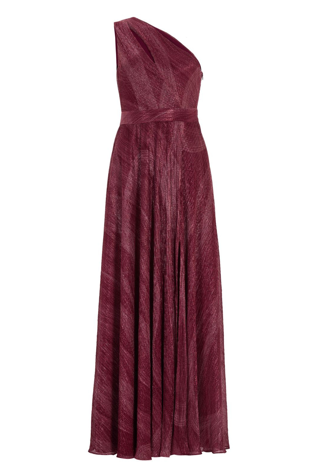 Asymmetrisches Abendkleid mit Cut-out und Beinschlitz