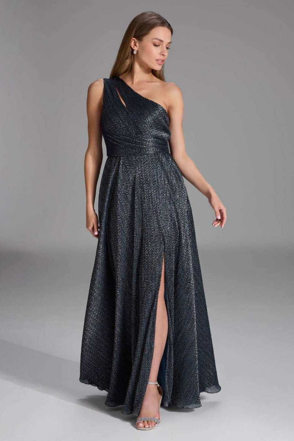 One Shoulder Abendkleid mit Cut-out