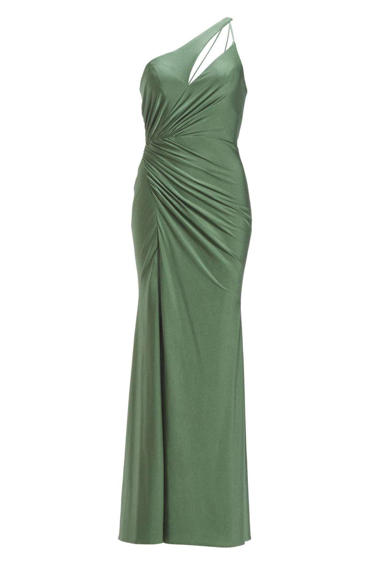 One-Shoulder-Kleid mit Cut-Out und Beinschlitz