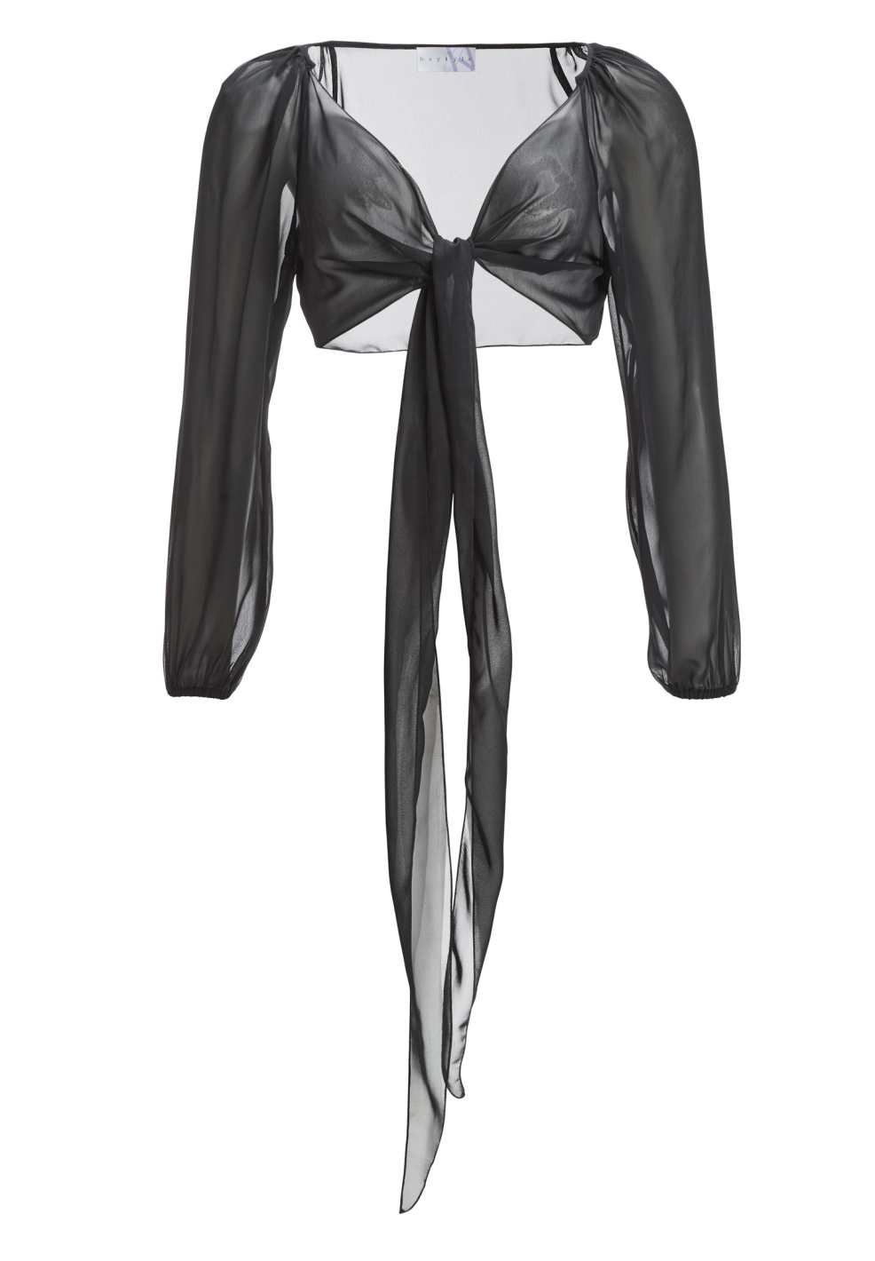 Wickelbolero mit langen Ärmeln