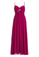 Chiffonkleid mit Cut-Out Detail und feiner Raffung