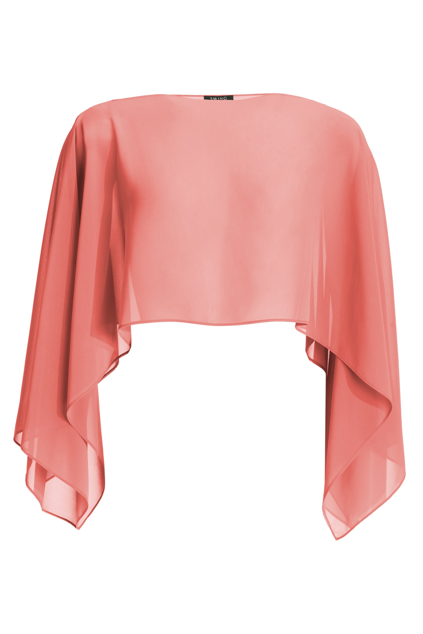 Schlupf-Stola aus Chiffon mit Ärmelschlitzen