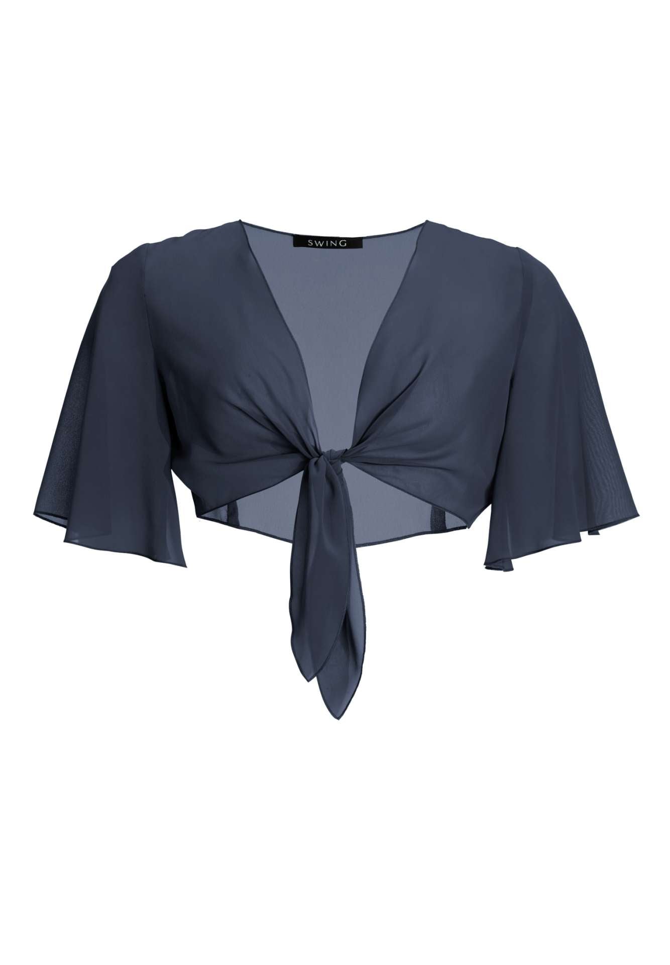 Chiffon Bolero mit Knoten