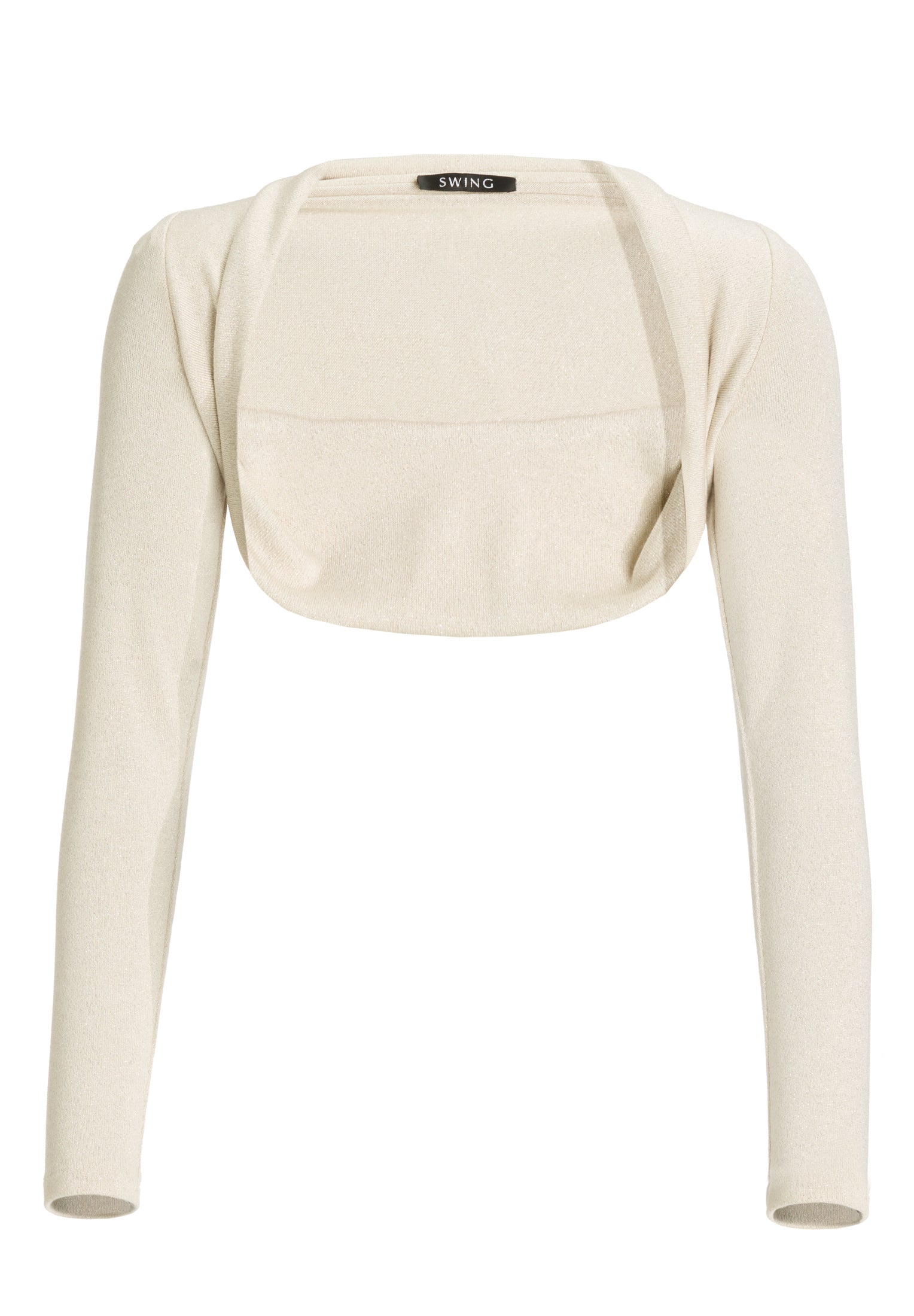 Kurzer Bolero mit Glitzergarn