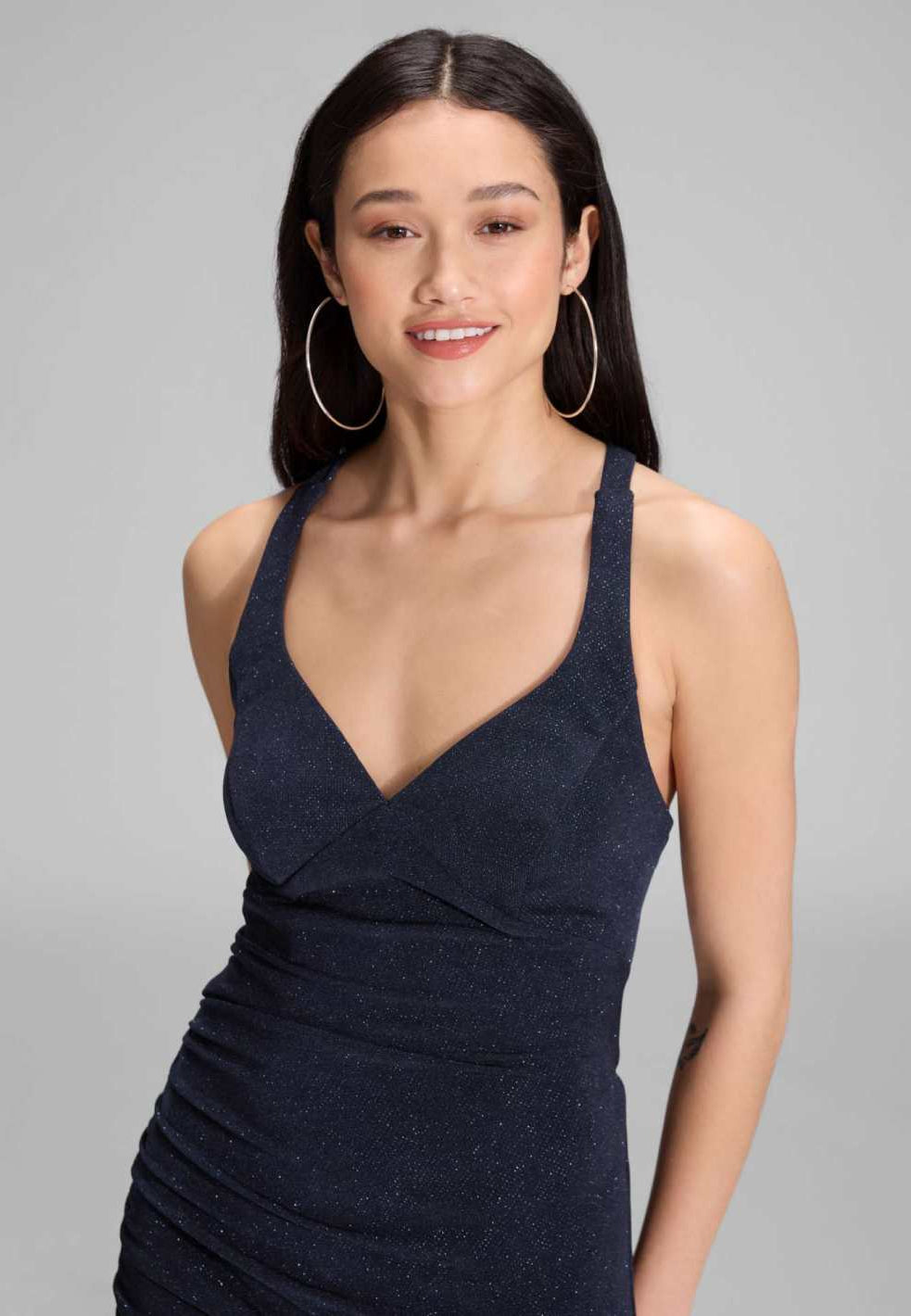 Bodycon-Kleid mit Schimmereffekt