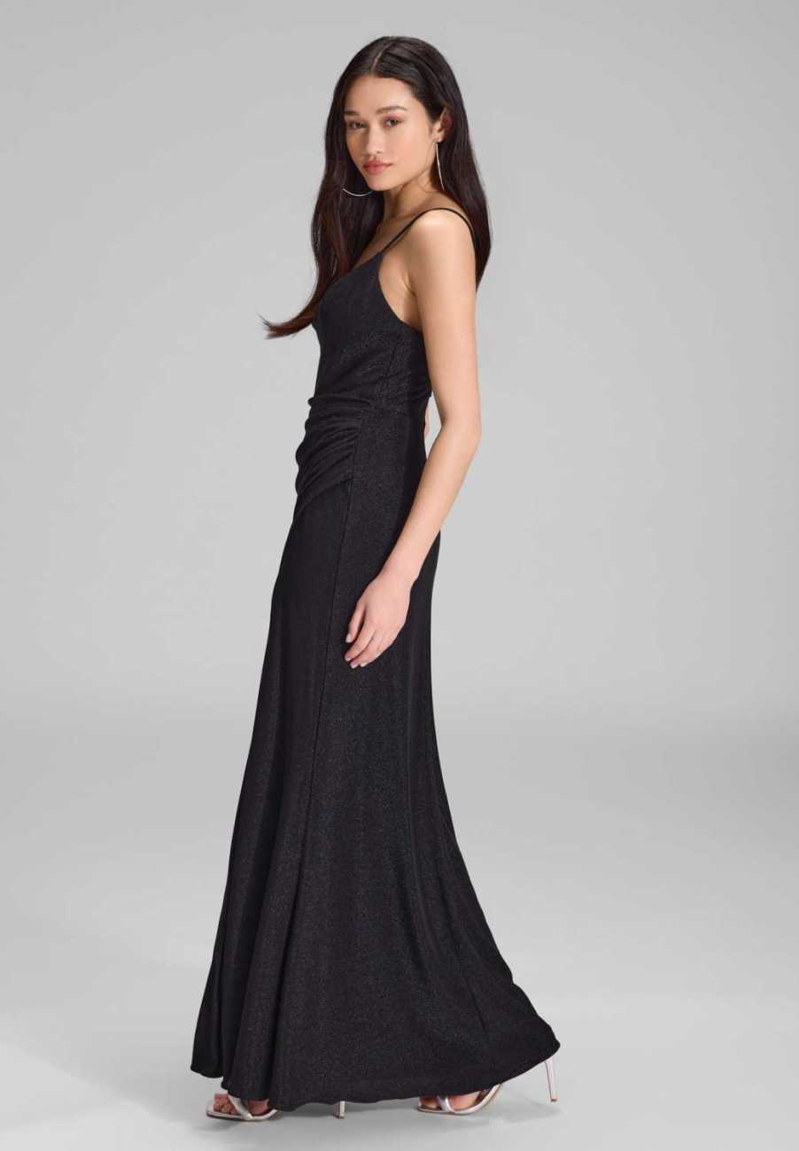 Figurbetontes Jerseykleid mit Beinschlitz