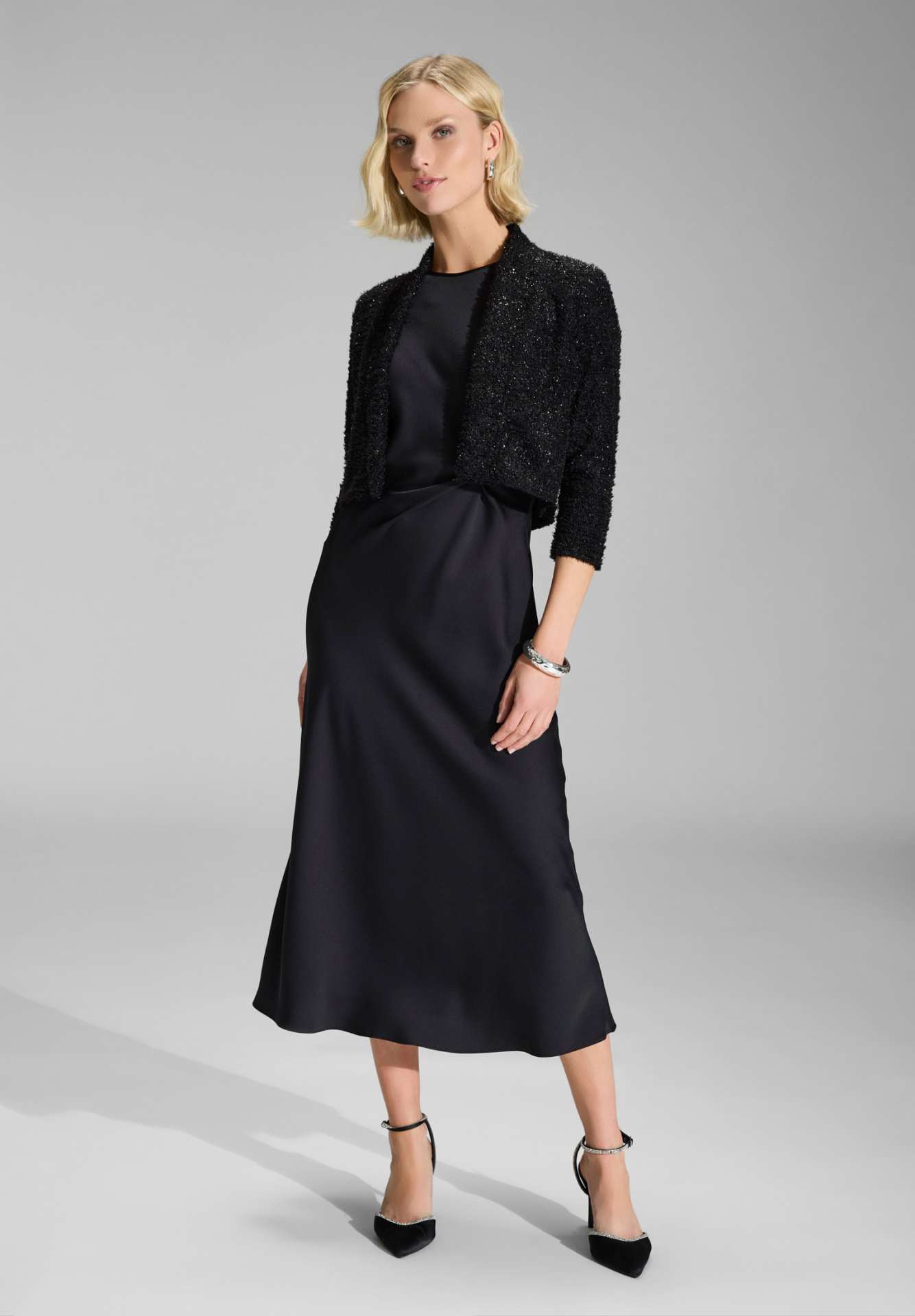 Bolero Jacke in Chenille Optik