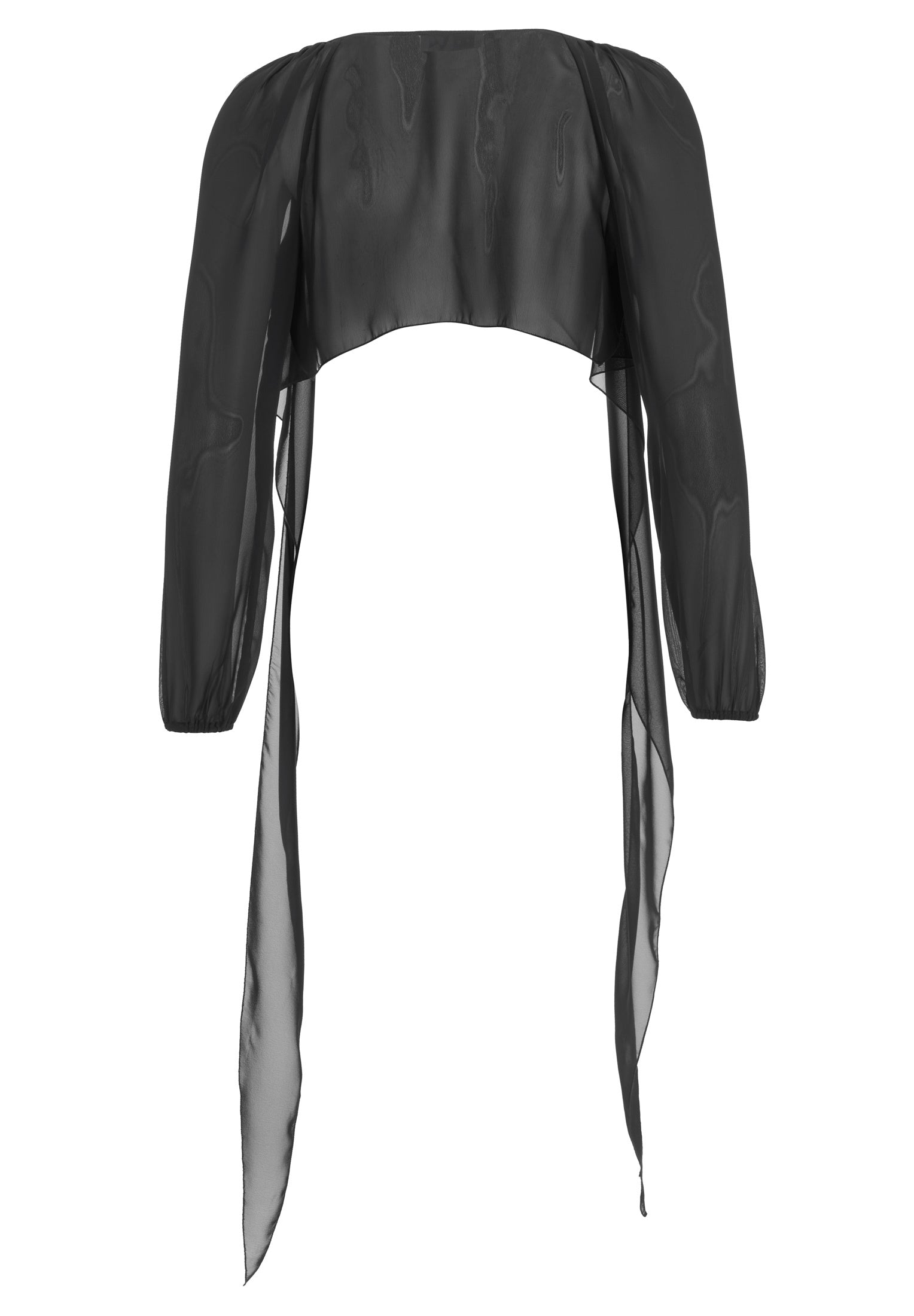 Wickelbolero mit langen Ärmeln