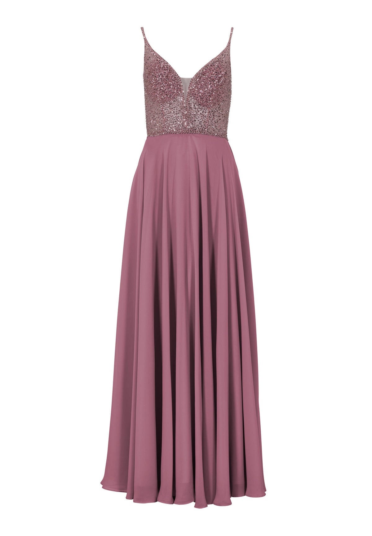 Abendkleid aus Materialmix