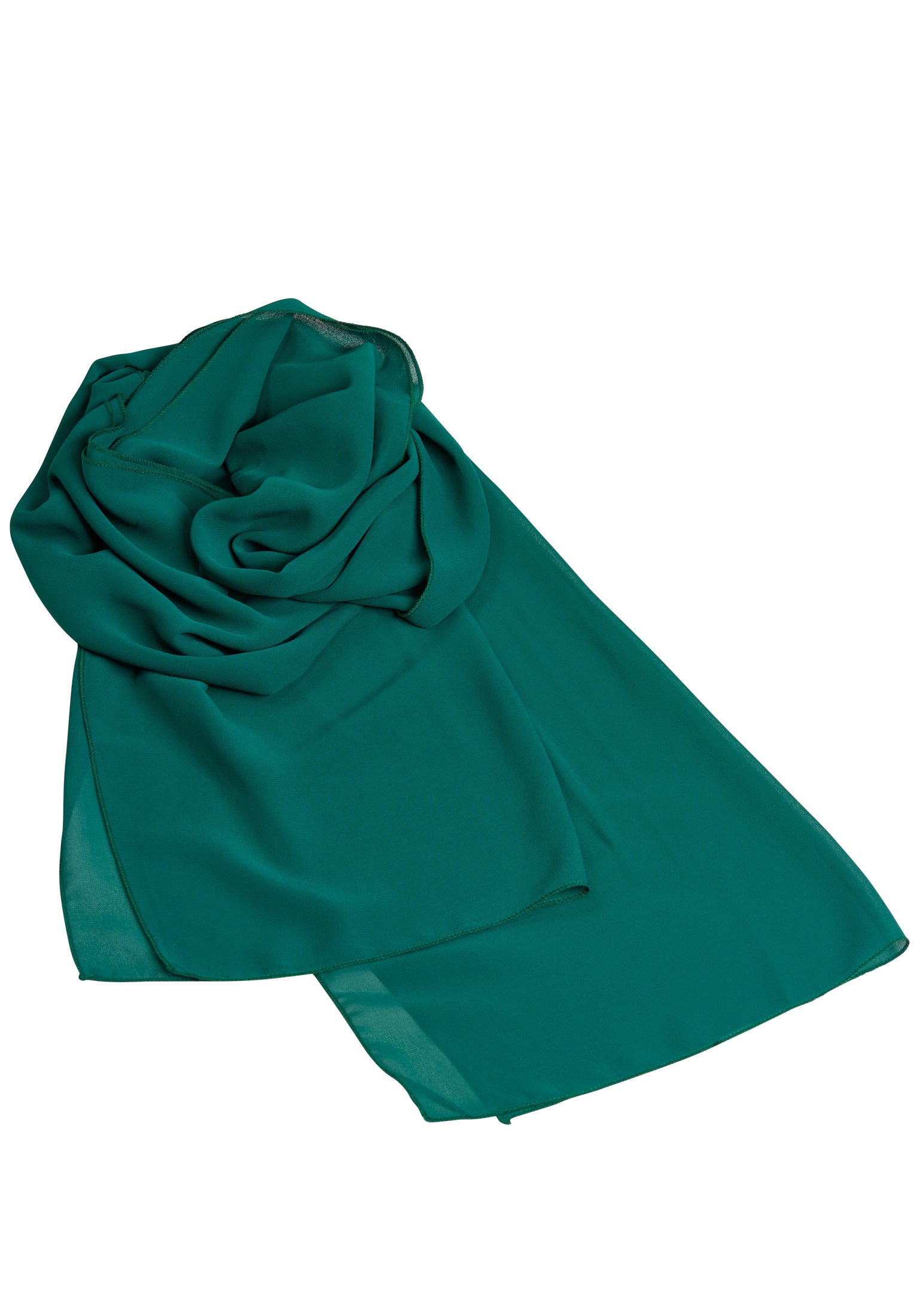 Stola aus Chiffon pine green One Size
