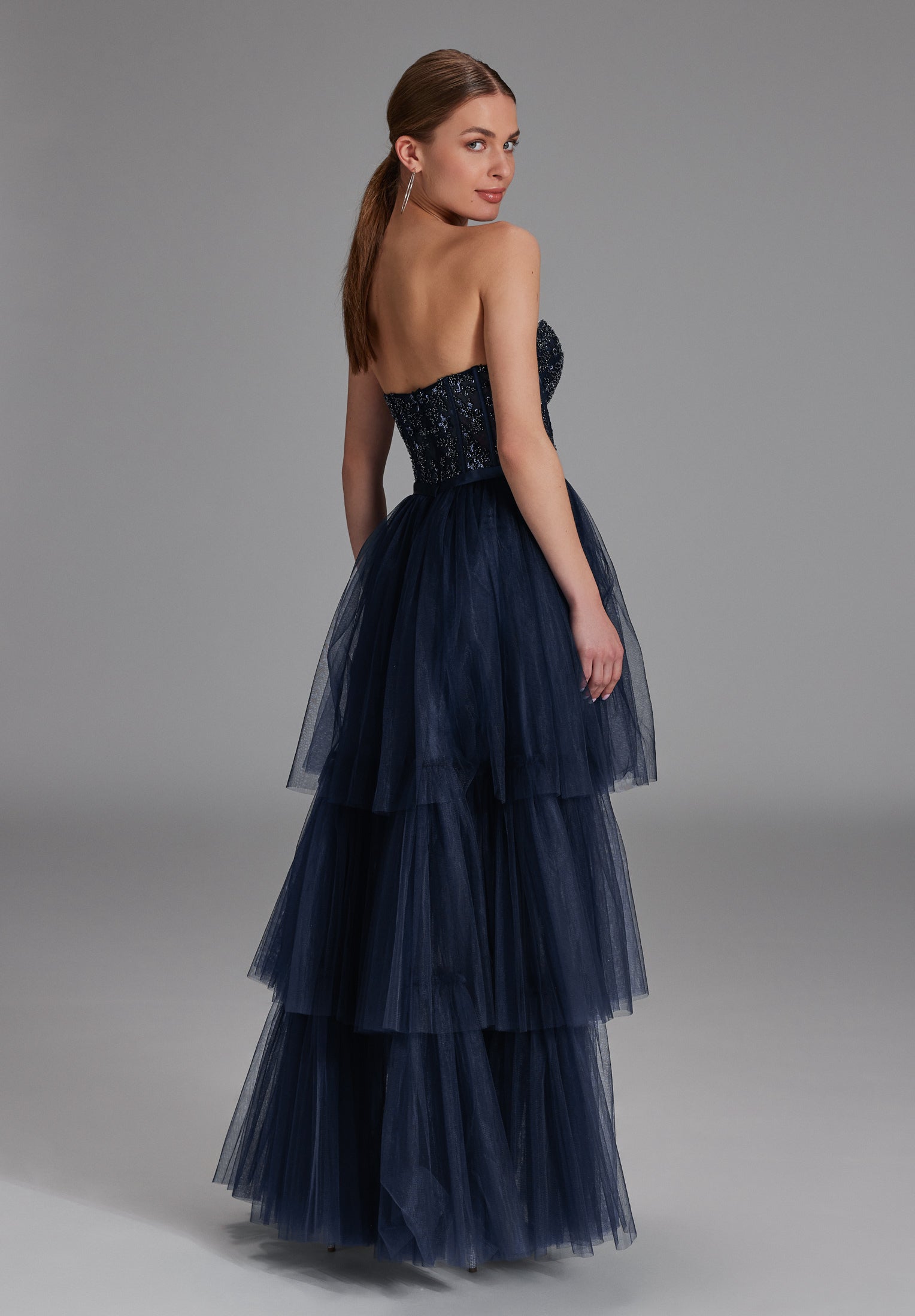 Vokuhila-Kleid mit Corsagentop