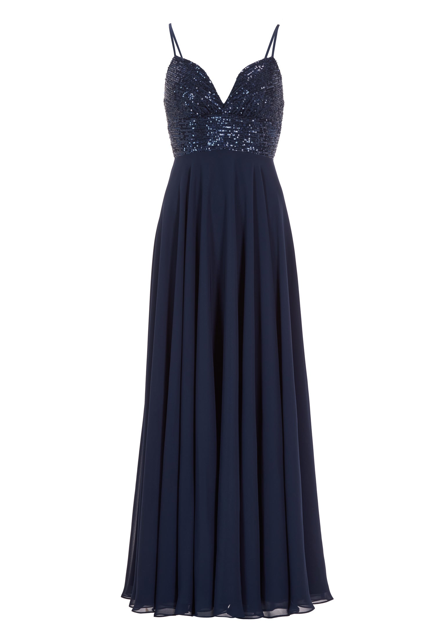 Abendkleid mit Schnür-Oberteil aus Paillette