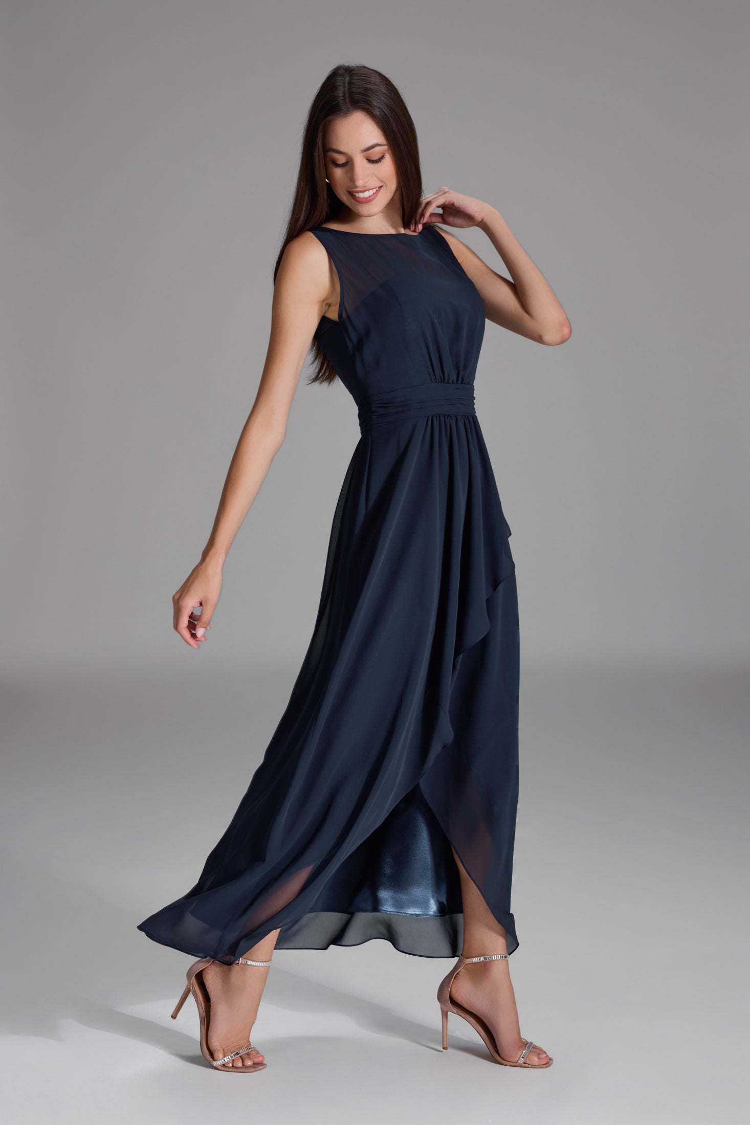 Abendkleid mit Vokuhila Rock